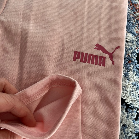 Puma Kids Light Pink Leggings - Picture 3 of 4